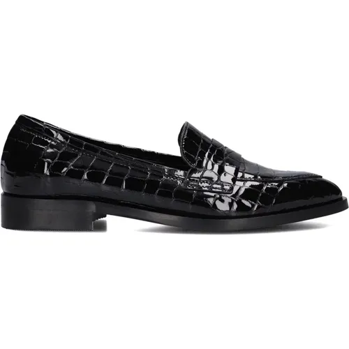 Damen Slip-Ons Schwarze Lederschuhe , Damen, Größe: 43 EU - Stefano Lauran - Modalova