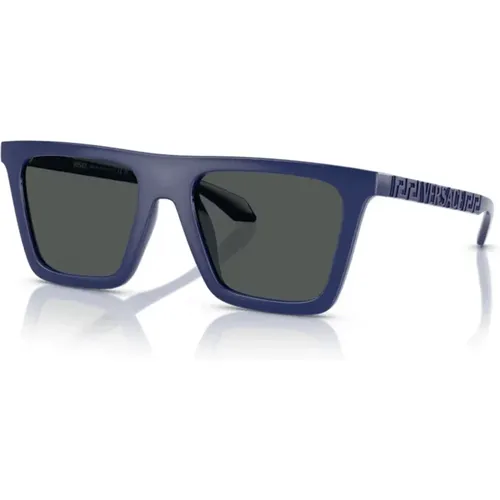 Mutige Rechteckige Sonnenbrille , unisex, Größe: 53 MM - Versace - Modalova
