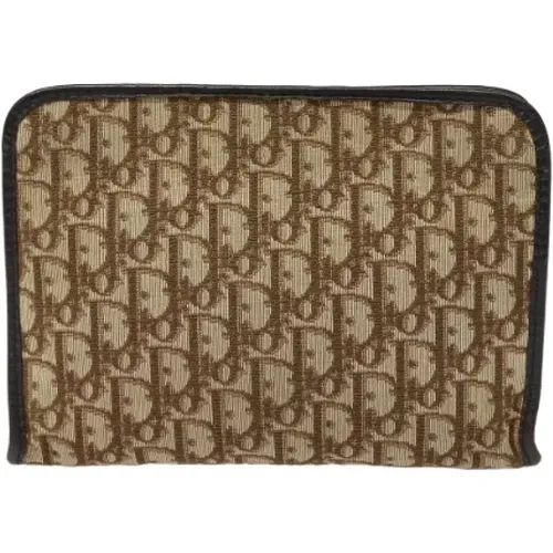 Pre-owned Canvas clutches , female, Sizes: ONE SIZE - Dior Vintage - Modalova