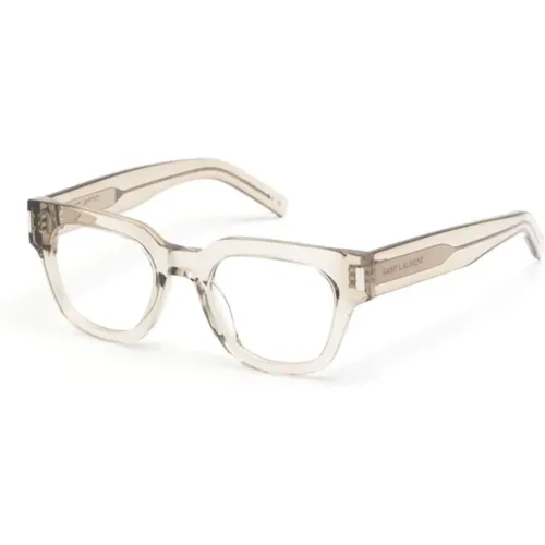 Braun/Havanna Optische Brille , unisex, Größe: 50 MM - Saint Laurent - Modalova