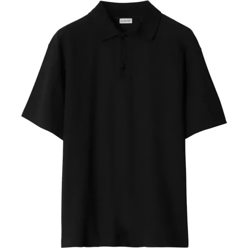 Polo Shirt with Equestrian Knight Design , male, Sizes: M - Burberry - Modalova