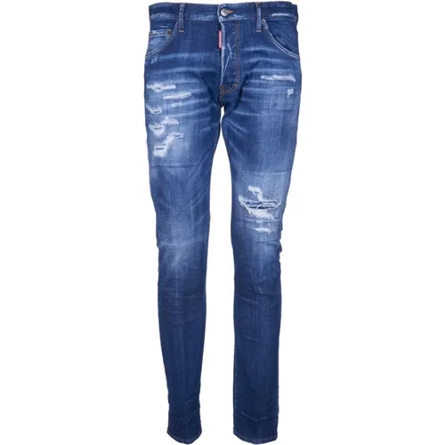 Denim Jeans with Faded Effect , male, Sizes: M - Dsquared2 - Modalova