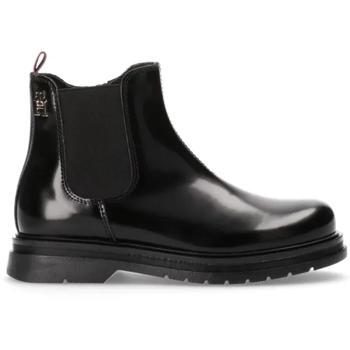 Klassische Chelsea Boots für Herren , Damen, Größe: 40 EU - Tommy Hilfiger - Modalova