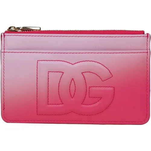 Womens Accessories Wallets Pink Ss24 , female, Sizes: ONE SIZE - Dolce & Gabbana - Modalova