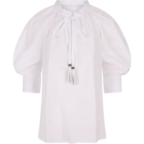 Carpi Shirt with Balloon Sleeves , female, Sizes: S - Max Mara - Modalova