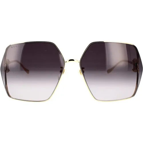 Vintage Oversized Quadratische Sonnenbrille,Sonnenbrille - Gucci - Modalova