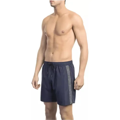 Elegant Swim Shorts with Band Trim , male, Sizes: S, L, M, 2XL, XL - Bikkembergs - Modalova