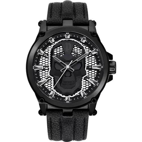 Rebellious Skull Design Watch , male, Sizes: ONE SIZE - Police - Modalova