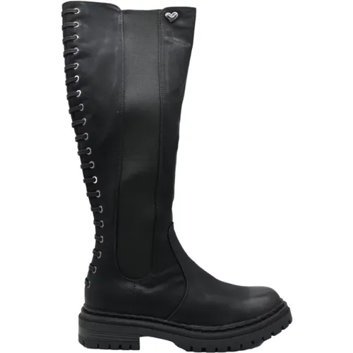 Elastische Dunkelbraune Stiefel , Damen, Größe: 38 EU - Braccialini - Modalova