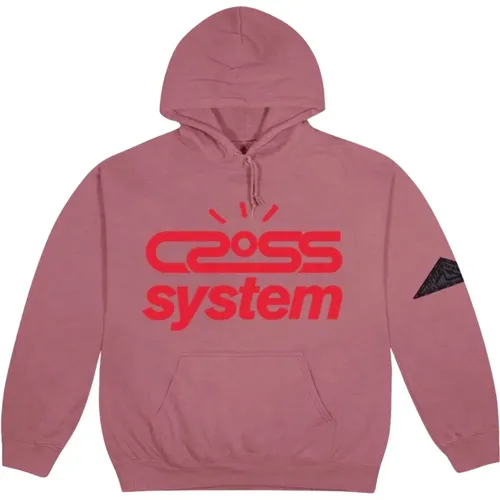 Limitierte Auflage Lila Cross System Hoodie , Herren, Größe: XL - Travis Scott - Modalova