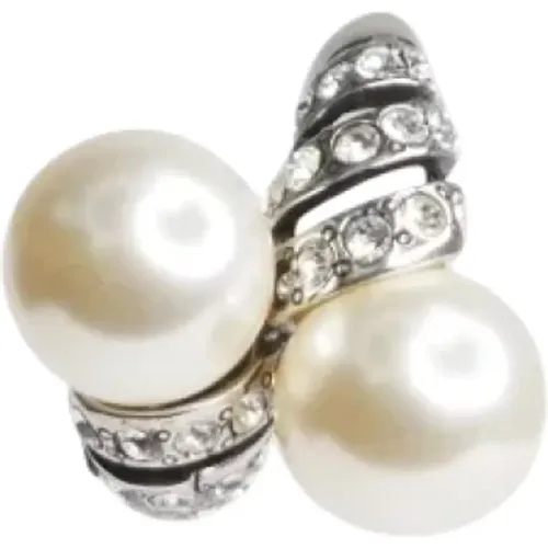 Pre-owned Pearl earrings , female, Sizes: ONE SIZE - Yves Saint Laurent Vintage - Modalova