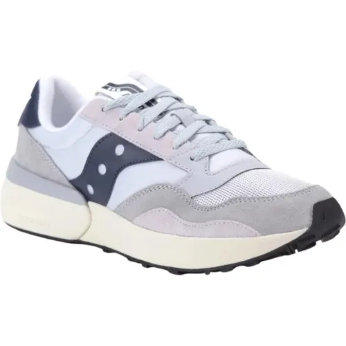 Moderne Grau/Blau Sneakers , Herren, Größe: 44 EU - Saucony - Modalova