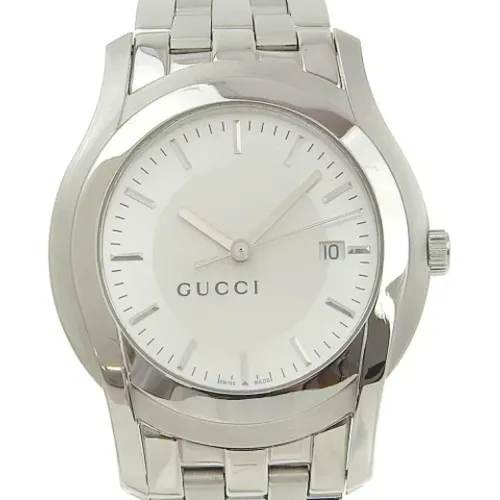 Pre-owned Stainless Steel watches , male, Sizes: ONE SIZE - Gucci Vintage - Modalova