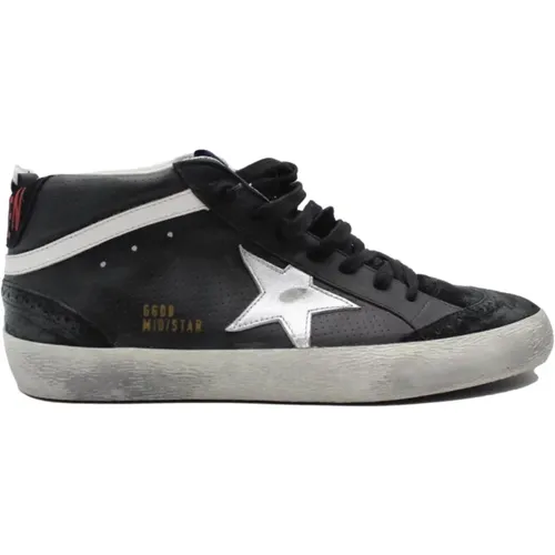 Mid Star Schwarz Weiß Sneakers , Herren, Größe: 39 EU - Golden Goose - Modalova