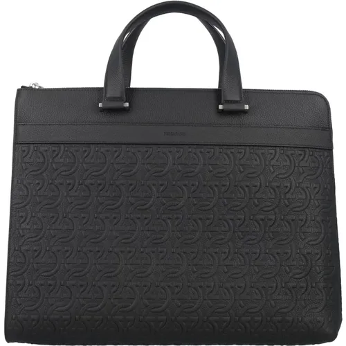 Men's Bags Travel Bags Nero || Nero || X 241481 Ss24 , male, Sizes: ONE SIZE - Salvatore Ferragamo - Modalova