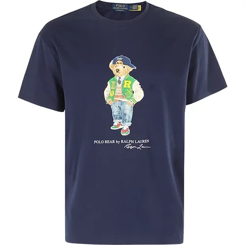 Lässiges Baumwoll T-Shirt , Herren, Größe: S - Ralph Lauren - Modalova