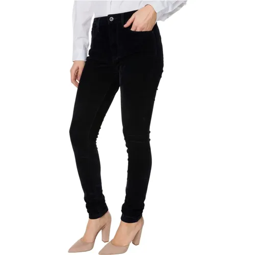 Velvet Slim Fit Trousers , female, Sizes: W24, W31, W25 - Pepe Jeans - Modalova