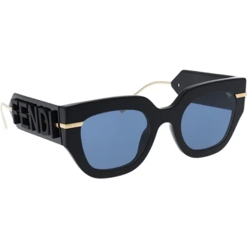 Iconic Sunglasses with Uniform Lenses , female, Sizes: 51 MM - Fendi - Modalova