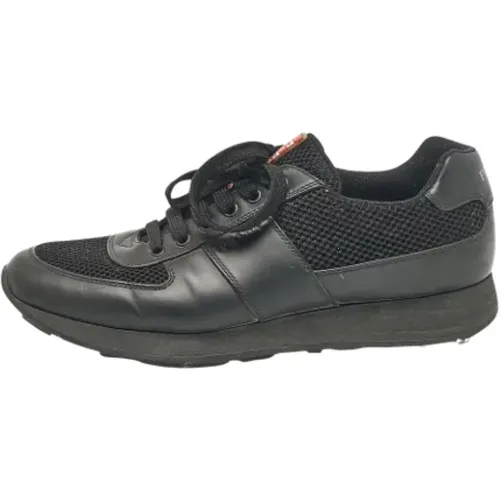 Pre-owned Leather sneakers , male, Sizes: 8 1/2 UK - Prada Vintage - Modalova