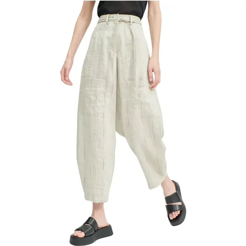 Loose Fit Linen Pants Brindle , female, Sizes: 3XL, 2XL, XL, L, S, M - Annette Görtz - Modalova