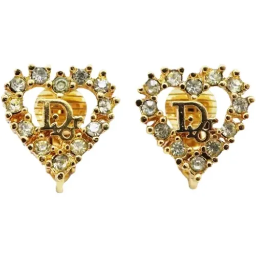 Pre-owned Metal earrings , female, Sizes: ONE SIZE - Dior Vintage - Modalova