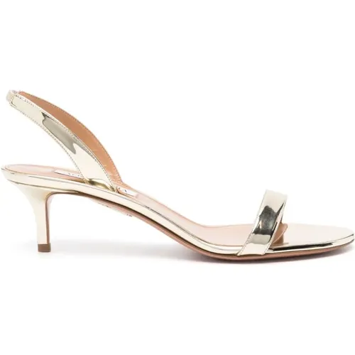Golden High Heel Sandal , female, Sizes: 3 UK - Aquazzura - Modalova