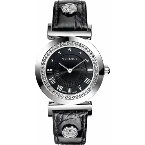 Elegant Swiss Made Women's Watch , female, Sizes: ONE SIZE - Versace - Modalova