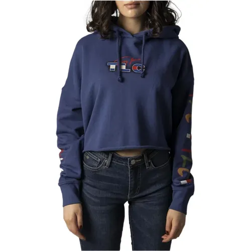 Printed Hooded Sweatshirt , female, Sizes: XS, 2XS, M, S - Tommy Jeans - Modalova