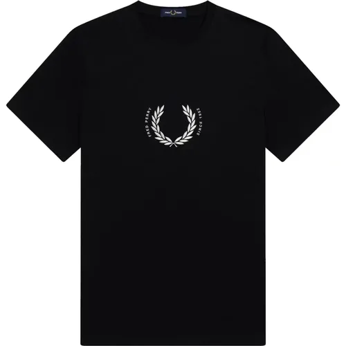 Circle Branding Tee , male, Sizes: S - Fred Perry - Modalova