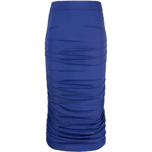 Elegant Midi Draped Skirt , female, Sizes: XS - Andamane - Modalova