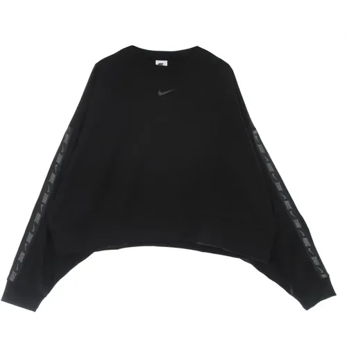 Oversize Leichter Crewneck Sweatshirt Schwarz - Nike - Modalova