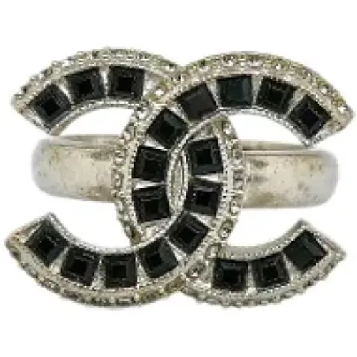 Pre-owned Silver rings , female, Sizes: ONE SIZE - Chanel Vintage - Modalova