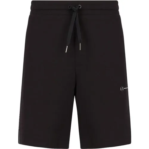 Organic Cotton Bermuda Shorts , male, Sizes: L - Armani Exchange - Modalova