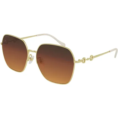 Sunglasses Gg0882Sa 004 gold gold , female, Sizes: 60 MM - Gucci - Modalova