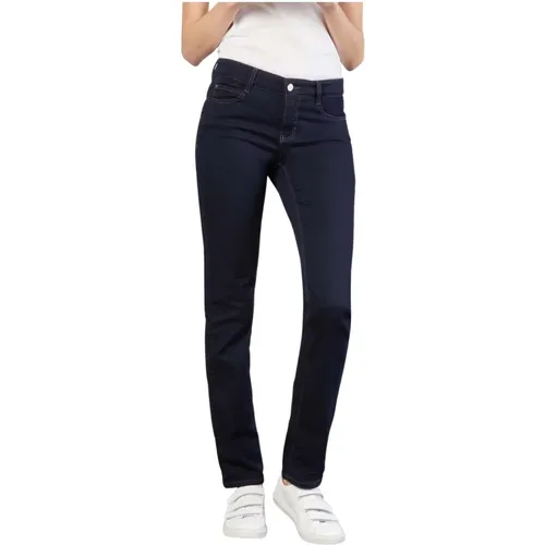 Dunkelblaue Straight-Leg Jeans Dream Pants , Damen, Größe: 3XL L30 - MAC - Modalova