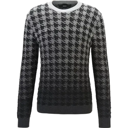 Regular Fit sweater 3D processing Kambage Model 50411481 , male, Sizes: L - Hugo Boss - Modalova