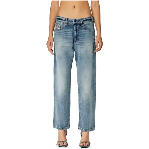 Regular Waist Boyfriend Denim Jeans , Damen, Größe: W28 - Diesel - Modalova