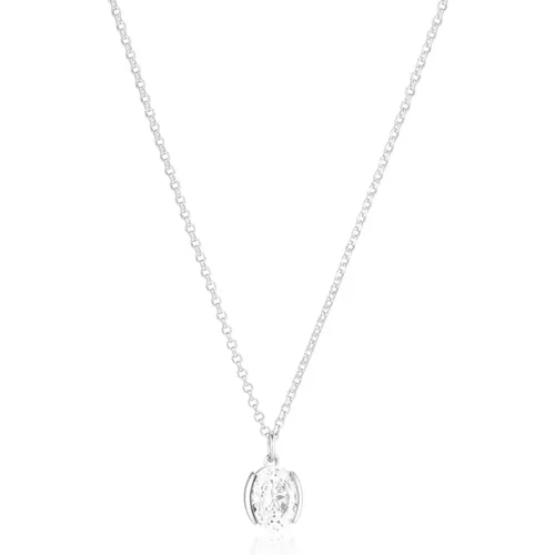 Halskette Ellisse Carezza - mit weißen Zirkonia , Damen, Größe: ONE Size - Sif Jakobs Jewellery - Modalova