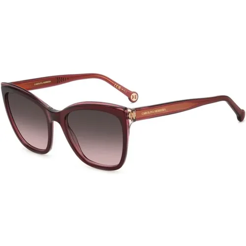 Burgundy Sunglasses for Women , female, Sizes: 55 MM - Carolina Herrera - Modalova