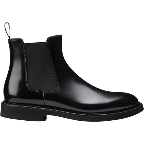 Leather Chelsea Boot with Glossy Finish , male, Sizes: 10 UK, 9 UK, 12 UK, 6 UK - Doucal's - Modalova