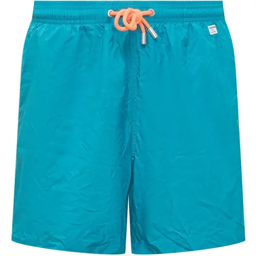 Turquoise Boxer Swimwear , male, Sizes: L, S - Saint Barth - Modalova