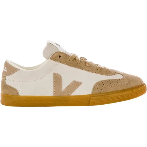 Classic Natural Canvas Sneakers , male, Sizes: 8 UK - Veja - Modalova