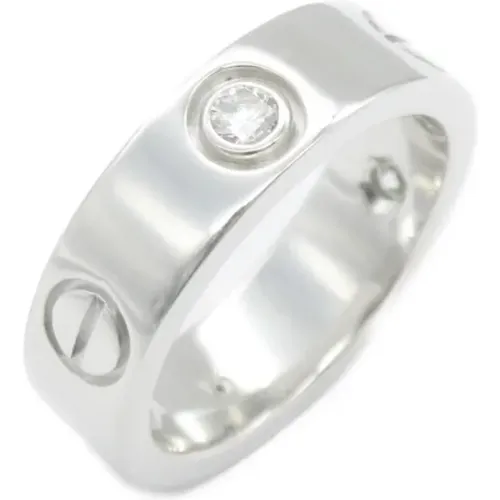 Pre-owned White Gold rings , female, Sizes: ONE SIZE - Cartier Vintage - Modalova