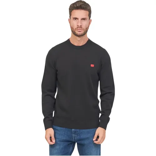 Herren San Cassius Bio-Baumwollpullover , Herren, Größe: L - Hugo Boss - Modalova