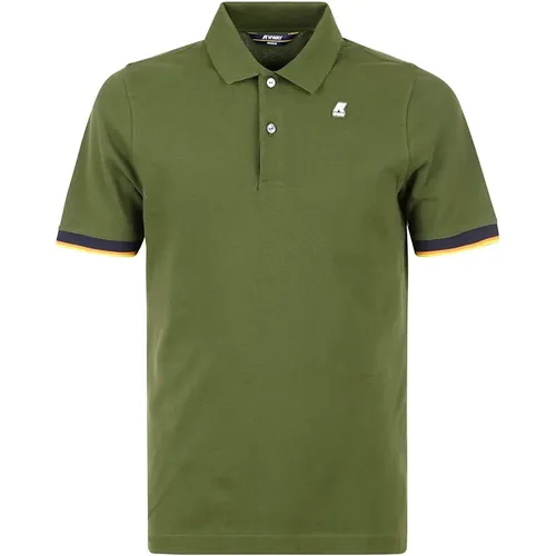 Grüne T-Shirts und Polos , Herren, Größe: XL - K-way - Modalova