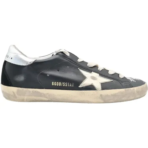 Silver Superstar Leather Sneakers , female, Sizes: 6 UK - Golden Goose - Modalova