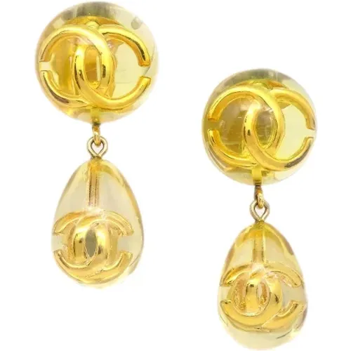 Pre-owned Metal earrings , female, Sizes: ONE SIZE - Chanel Vintage - Modalova