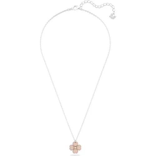 Latisha Flower Pendant Necklace -White , female, Sizes: ONE SIZE - Swarovski - Modalova