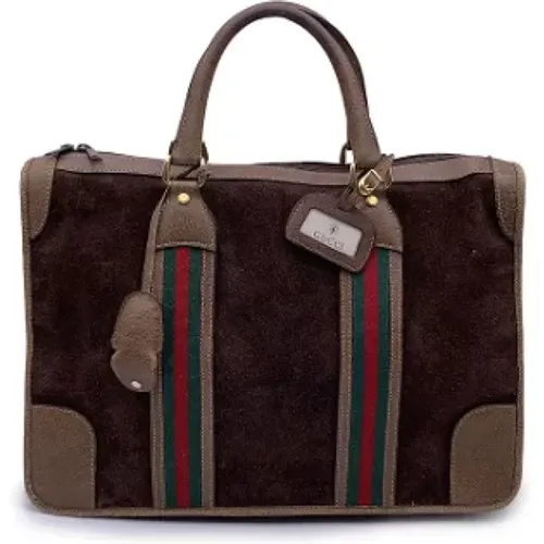 Pre-owned Suede handbags , female, Sizes: ONE SIZE - Gucci Vintage - Modalova