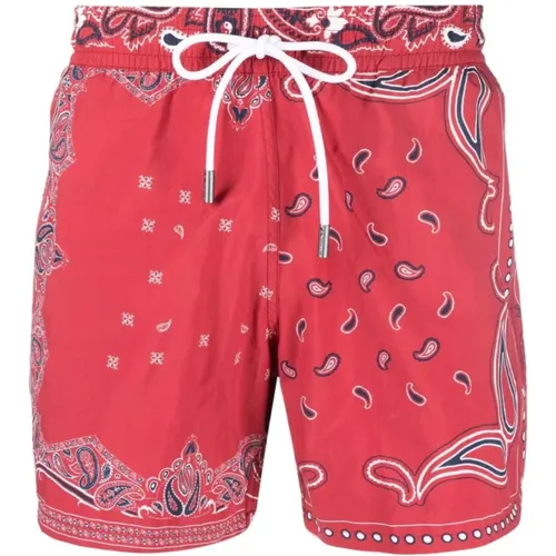Paisley Print Logo Swim Shorts , male, Sizes: L - ETRO - Modalova